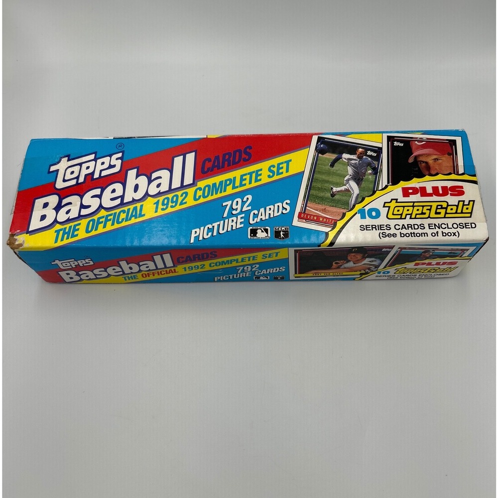 1992 Topps Baseball Official Set Topps Gold MLB Box